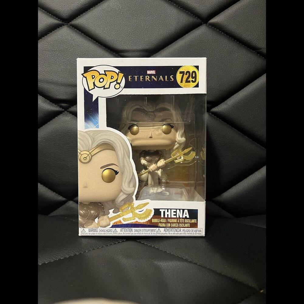 Funko POP Marvel Eternals ‎ Thena #729 Angelina Jolie W/Protector!
